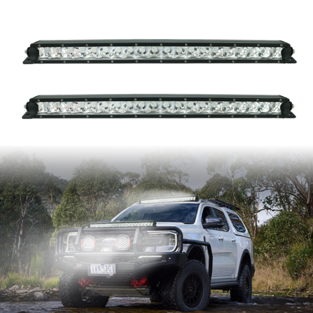 JOPOWER 22" Die Cast Aluminum Housing Single Row Straight Light Bar