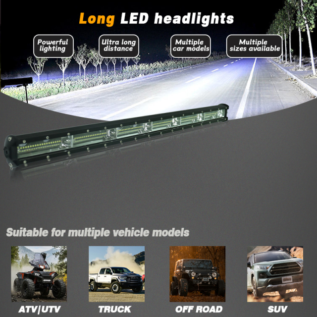 JOPOWER  Led Light Bar Ultra Slim Off Road Working Light for Trucks