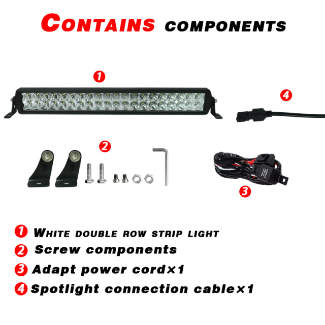 JOPOWER 22 inch Double Row Off Road LED Light Bar for Pickup