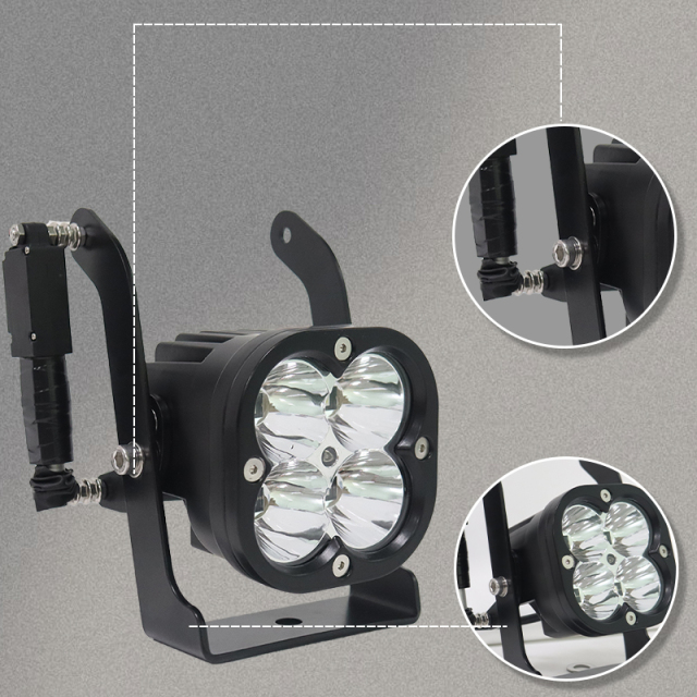 Custom 3.5 Inch Super Bright 80W up and Down Rotating Auxiliary LED Driving Fog Light Universal Fitment for SUV Offroad ATV UTV