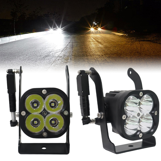 Custom 3.5 Inch Super Bright 80W up and Down Rotating Auxiliary LED Driving Fog Light Universal Fitment for SUV Offroad ATV UTV