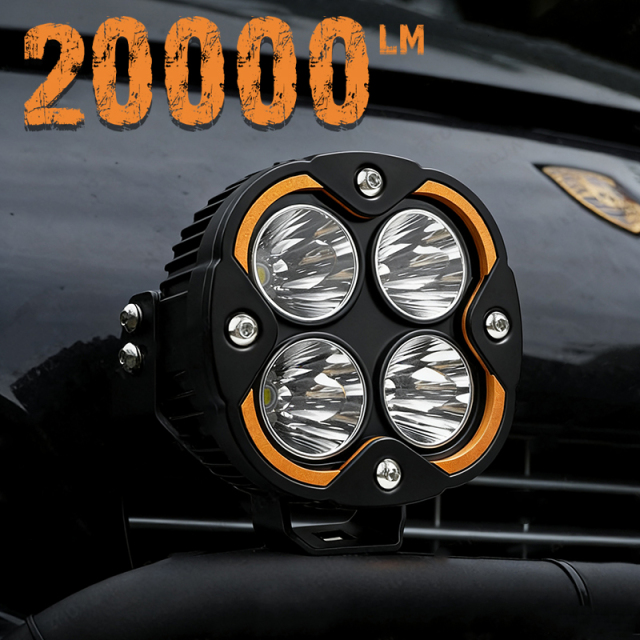 New Super Bright 200W 5 Inch LED Auxiliary Driving Offroad Light DRL 24V Offroad Fog Spot Light for Car Truck Pickup ATV UTV