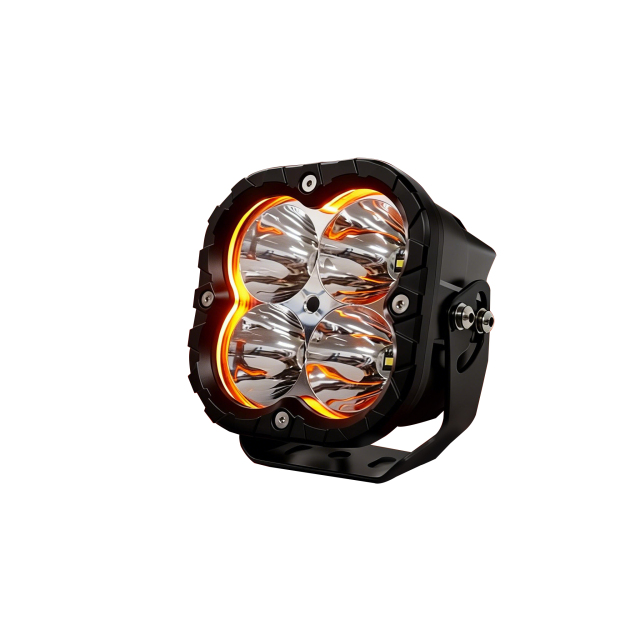 5 Inch Dual Color 6000k Car Light LED Work Roof Spot Car Light Fog Light for Offroad Motorcycle Driving Auxiliary Pot Light
