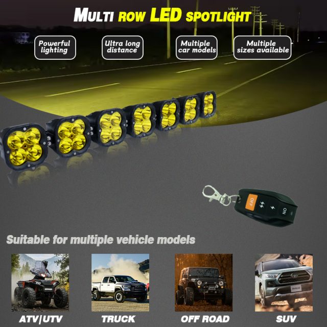 Custom 32 42 52 Inch LED Car Headlight Modular Light bar Combo Offroad Driving Lights Fog Light