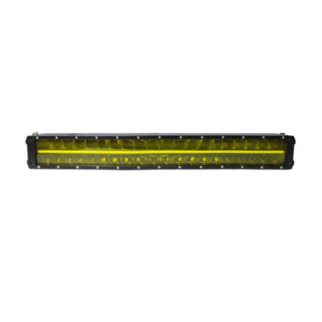 Car LED Spotlight Work Light Bar 2 Row Offroad Light Bars for SUV 4X4 Off Road Lada Niva Yellow LED Work Light Lamp