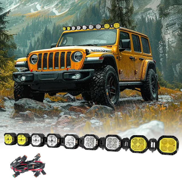 LED Pod Linkable Off-Road Light Bar Kit for UTV ATV Jeep