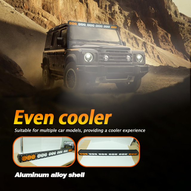White Amber Dual Color Offroad Led Bar 32 Inch Combo Spot Flood 180W Universal 12V 24V Car Auxiliary Lighting Led Work Light Bar