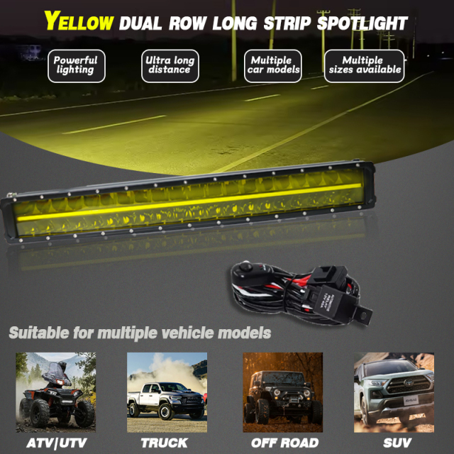 High Bright LED Long Spotlight Shooting Lamp Offroad Truck Light Bar 4X4 Led Bars Universal