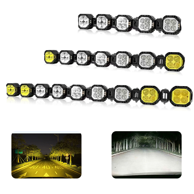 LED Pod Linkable Off-Road Light Bar Kit for UTV ATV Jeep
