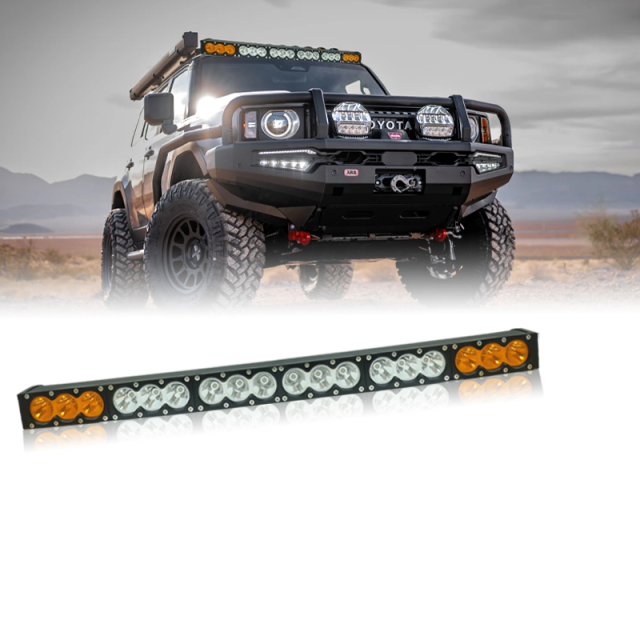 White Amber Dual Color Offroad Led Bar 32 Inch Combo Spot Flood 180W Universal 12V 24V Car Auxiliary Lighting Led Work Light Bar