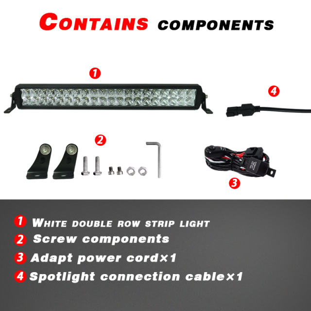 22 Inch Auto Parts Accessories Barra Led Hilites Offroad Truck 4x4 Black Splicing Modular Led Light Bar Off Road