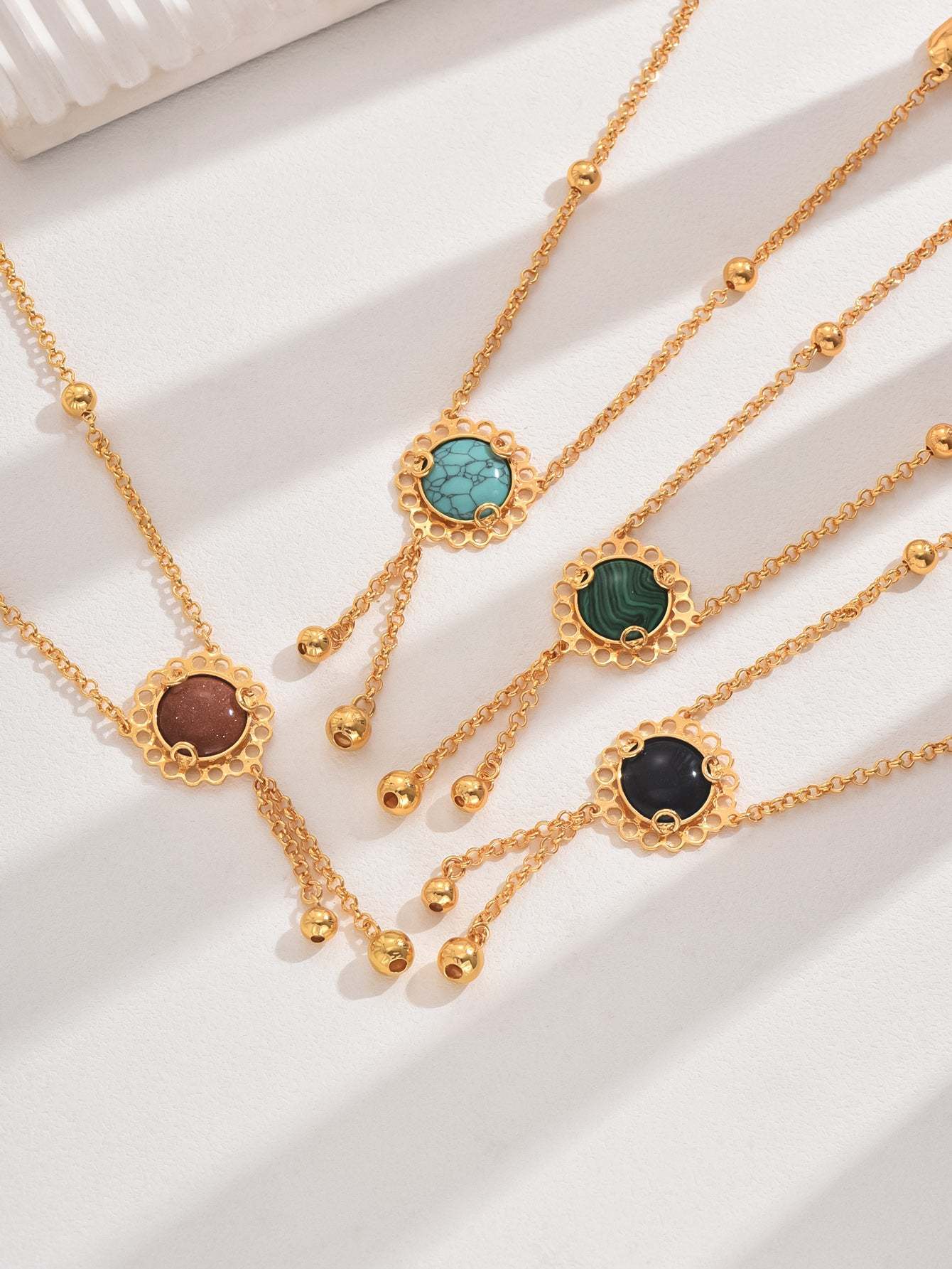 18K Gold Plated 一件复古精致经典大气百搭时尚欧美度假风女款吊坠项链饰品