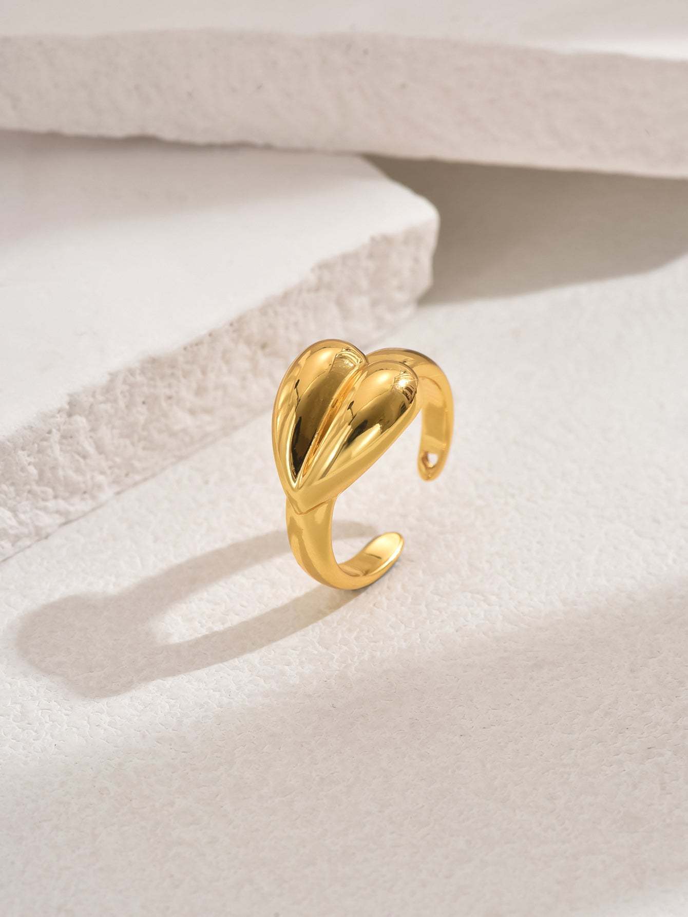 18K Gold Plated一件欧美时尚大气精致奢华吉祥戒指开口女戒镂空首饰品