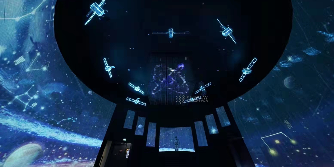 China Pavilion Expo 2020 Dubai, 3D qGrid, Seekway 3D LED CUBE