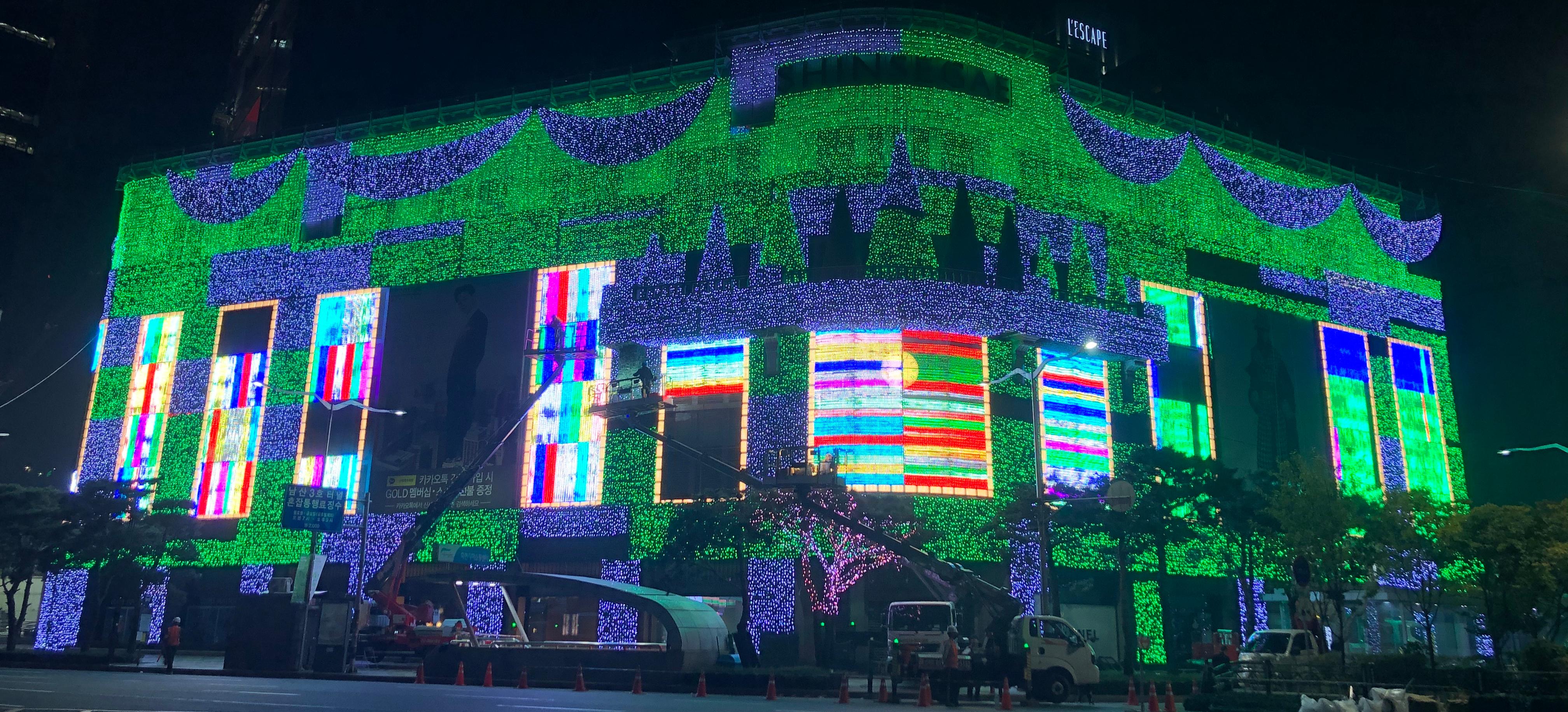 Shinsegae Department, South Korea, E208, M280, Seekway LED Controller