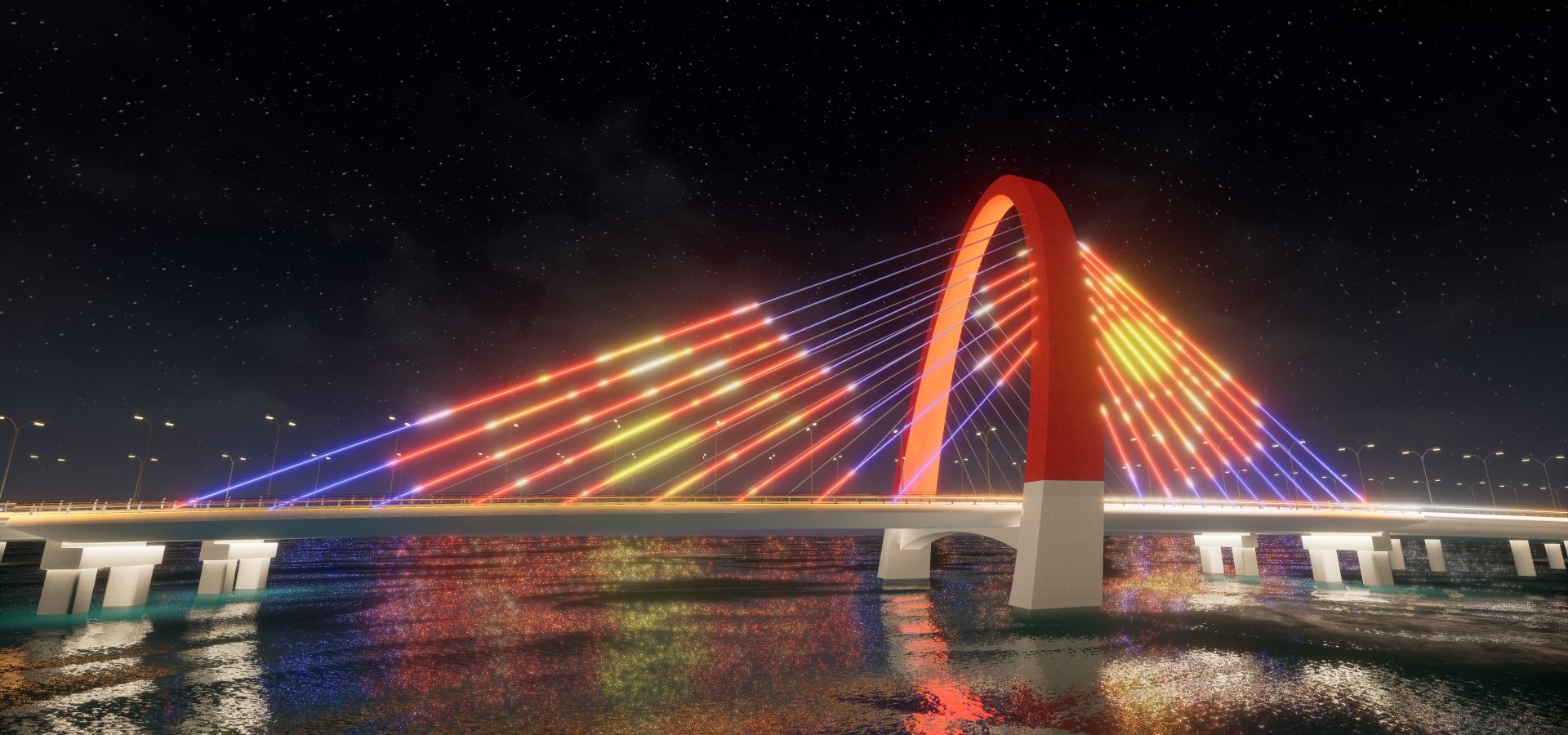 Bridge Facade Lighting, Anhui