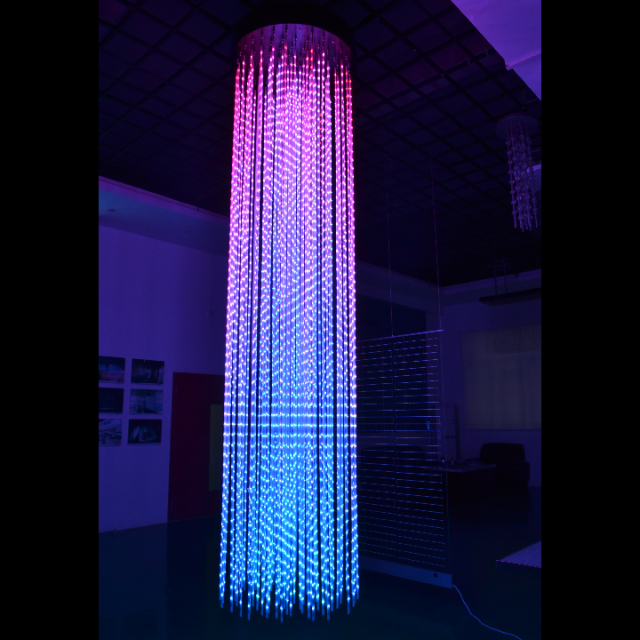 Seekway C56 cylinder 3D volumetric led lighting installation