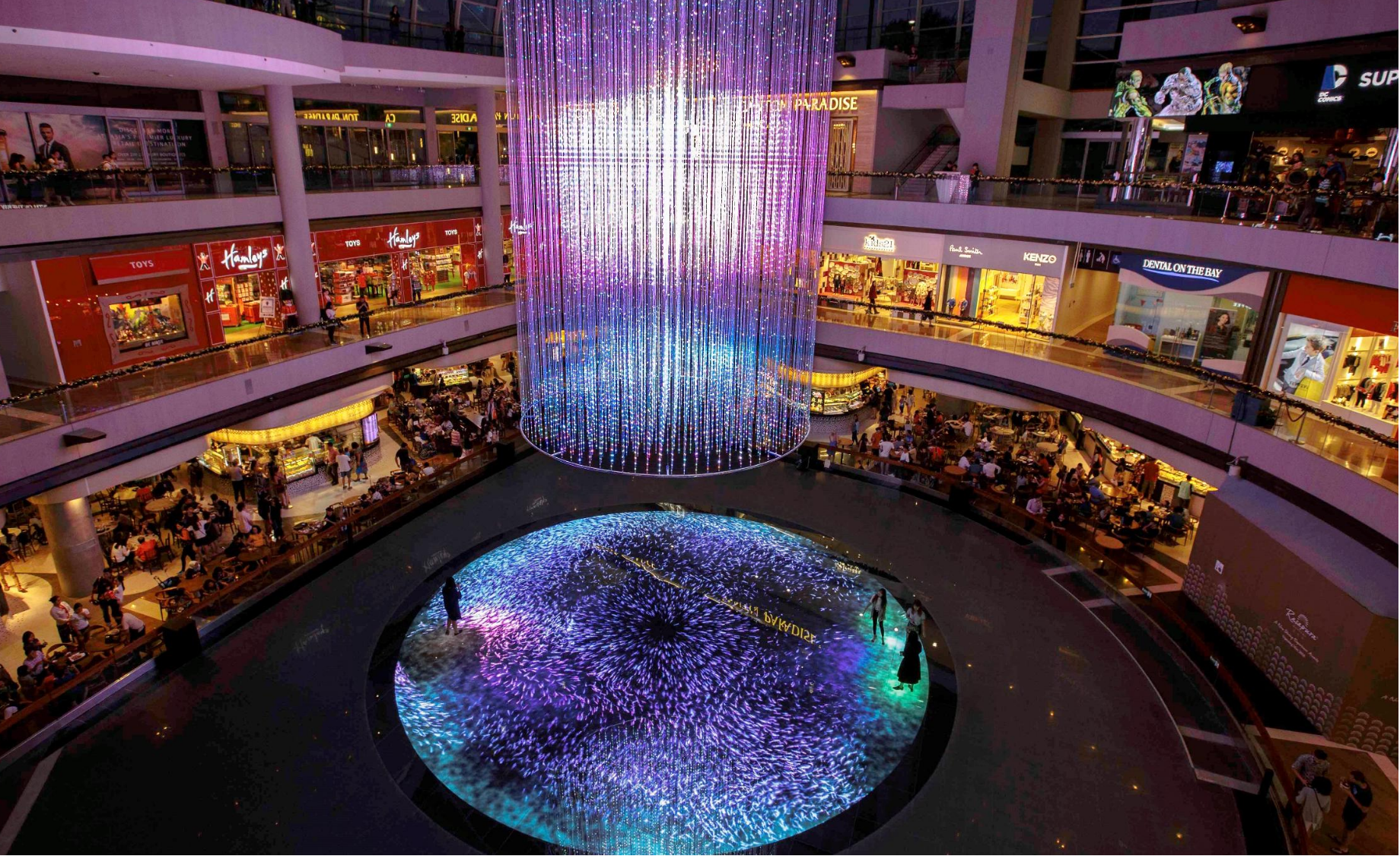 Seekway Innovations' Marina Bay Sands Project-Volumetric Displays for Hospitality and Architectural Illumination