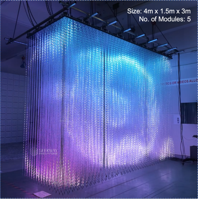 QM50D-M24,QM50D 10x10 Modular 3D LED Cube | Volumetric Lighting Installation