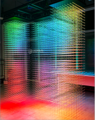 Kinetic 3D,Kinetic 3D Transformable LED Cube | Dynamic Volumetric Lighting