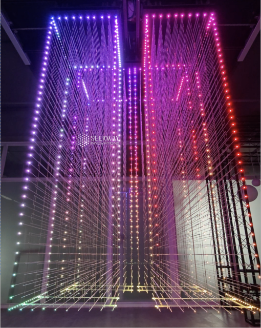 Seekway qGrid 3D kinetic volumetric led display, suitbale for museum/exhibition/commercial/stage lighting