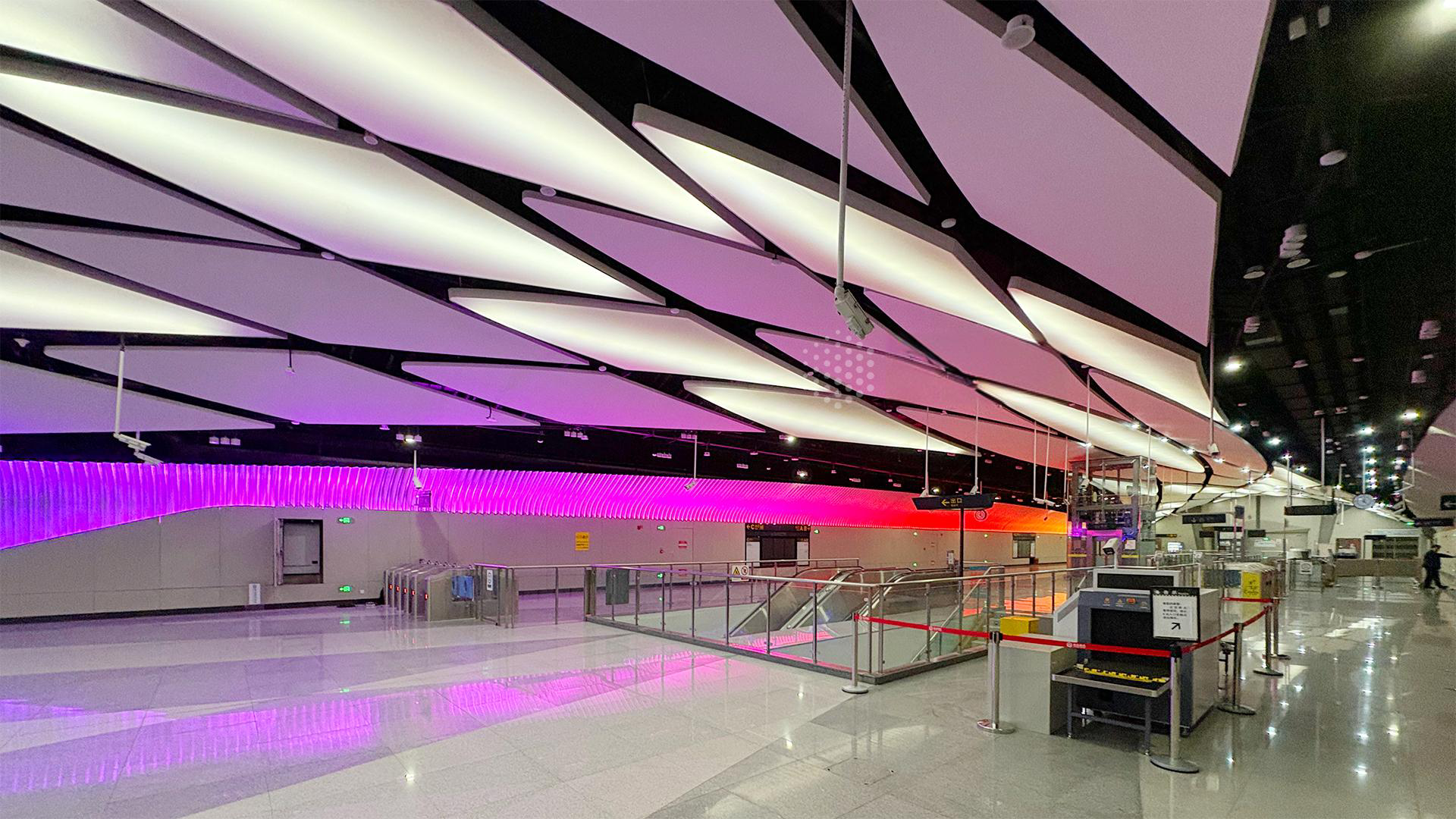 lighting control for transportation hub