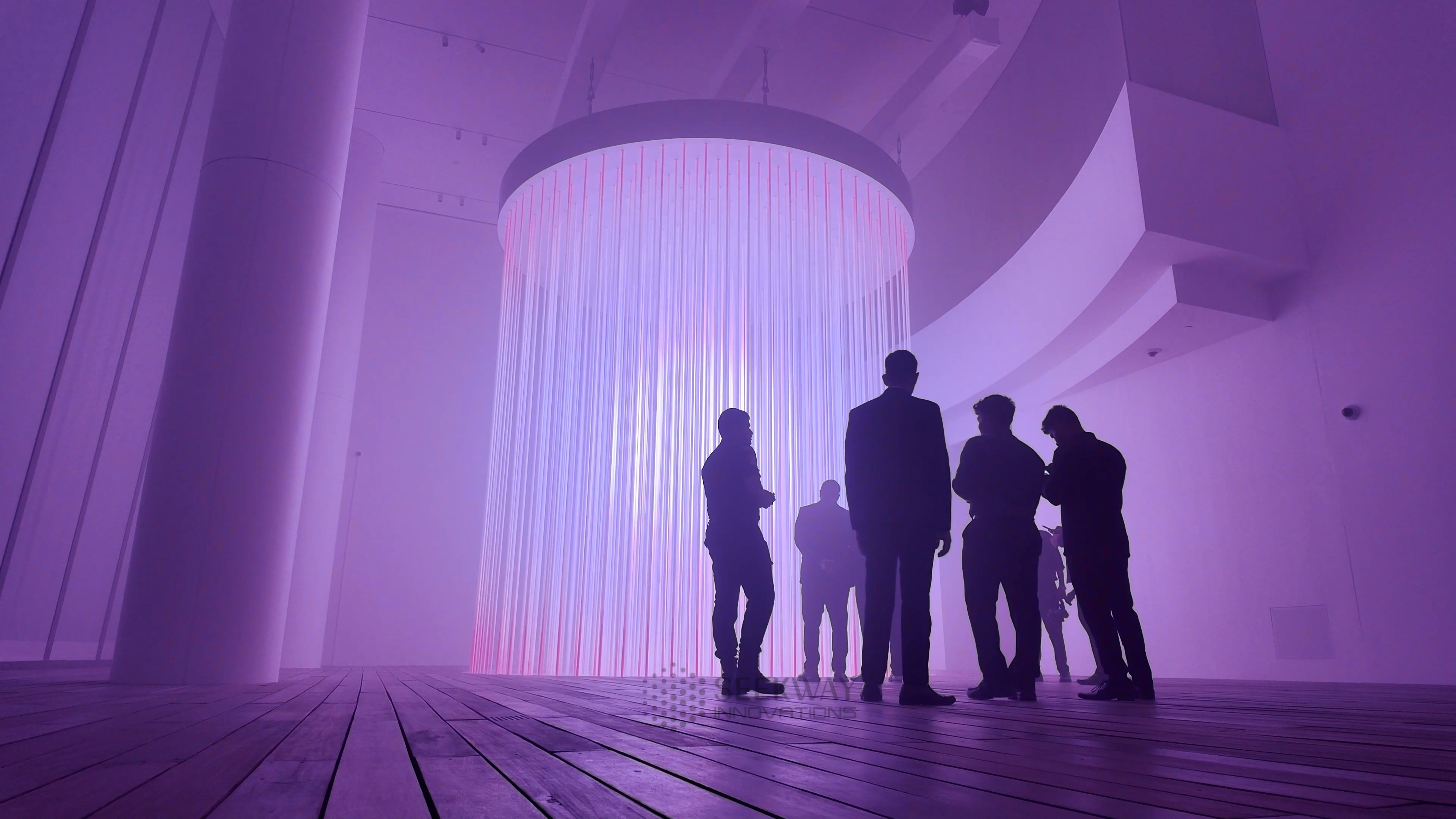 3D light art at NMACC Mumbai