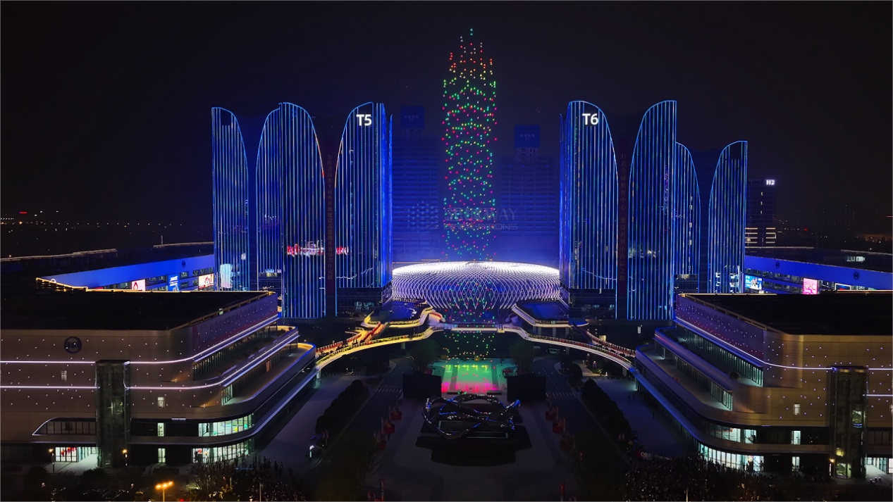 Seekway Innovations contributed to the opening light show of Yiwu Global Digital Trade Center