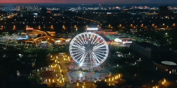 Ferris Wheel Landscape Lighting 