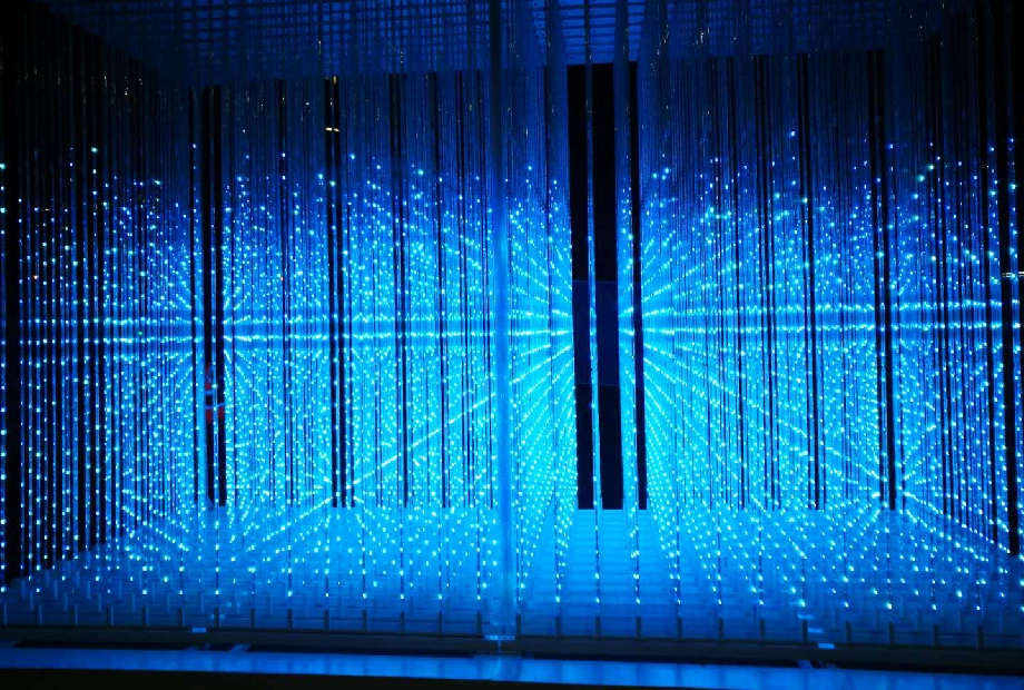 High transparency transparent LED screen for building facade & urban lighting