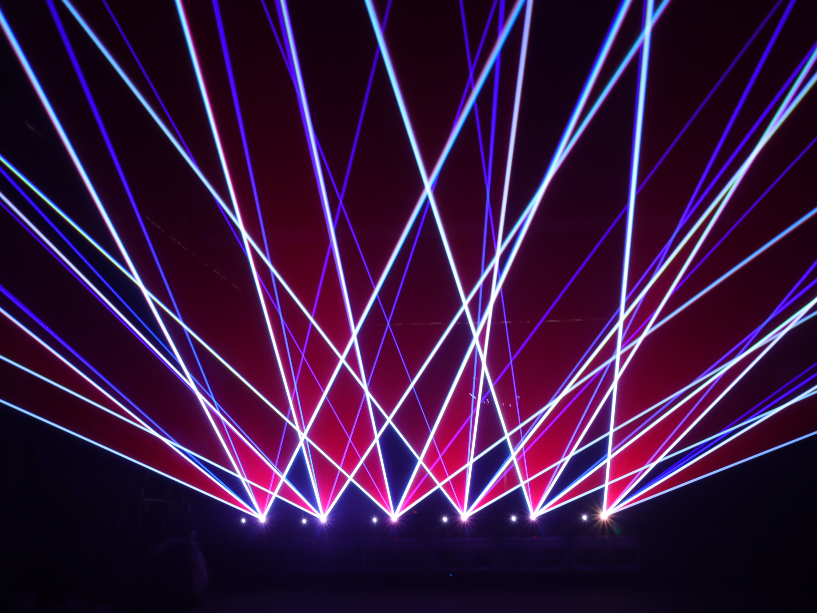 Stage laser beam lights with DMX, Art-Net & RDM control for advanced lighting programming
