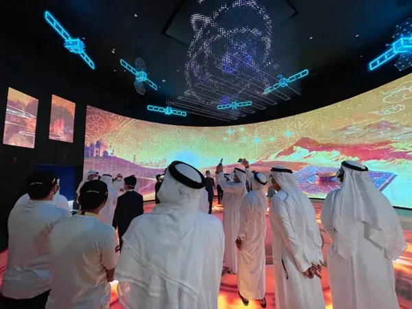 Immersive light show with 3D Volumetric led display