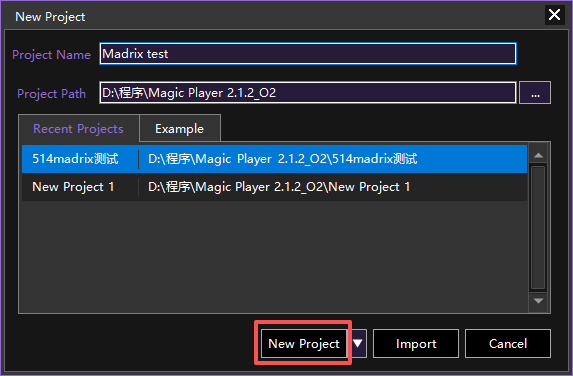 Magic Player Configuration