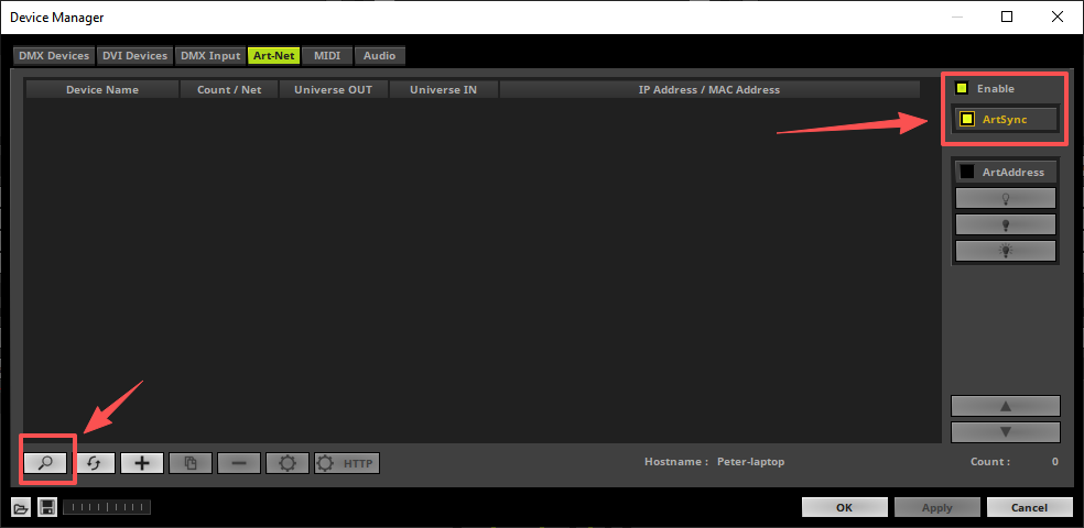 Device Manager Settings