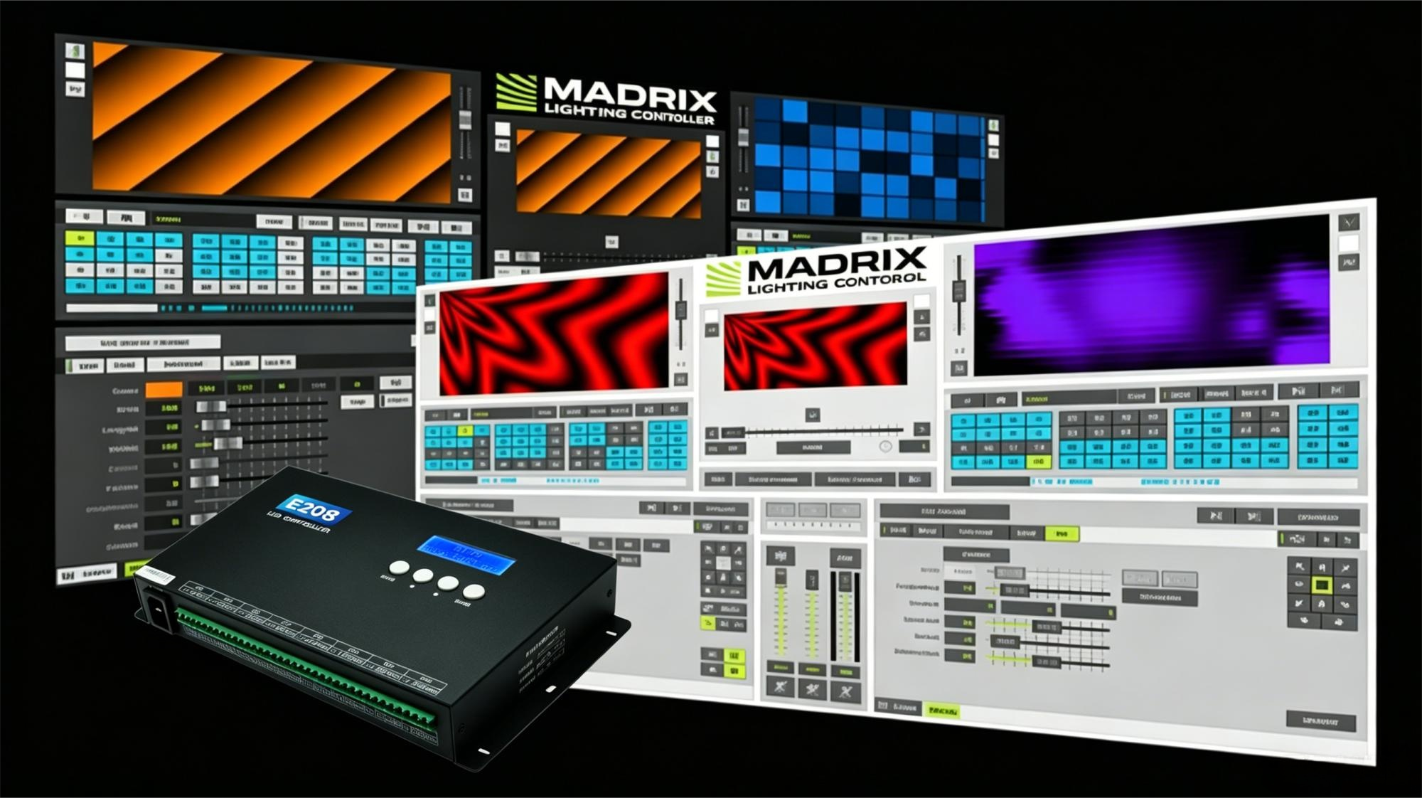 E208 Controller with Madrix Software Lighting Control