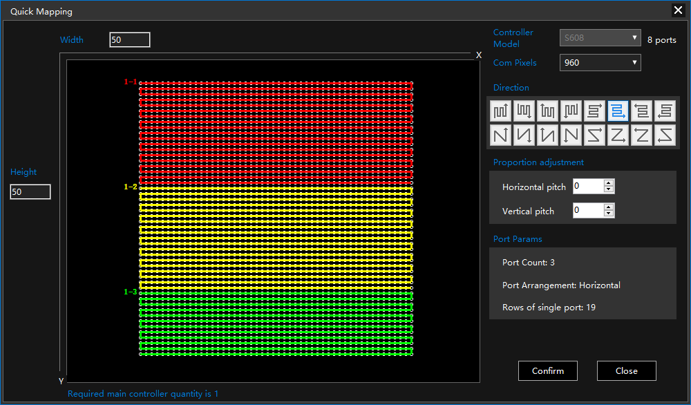 LED Software Quick Mapping Configuration