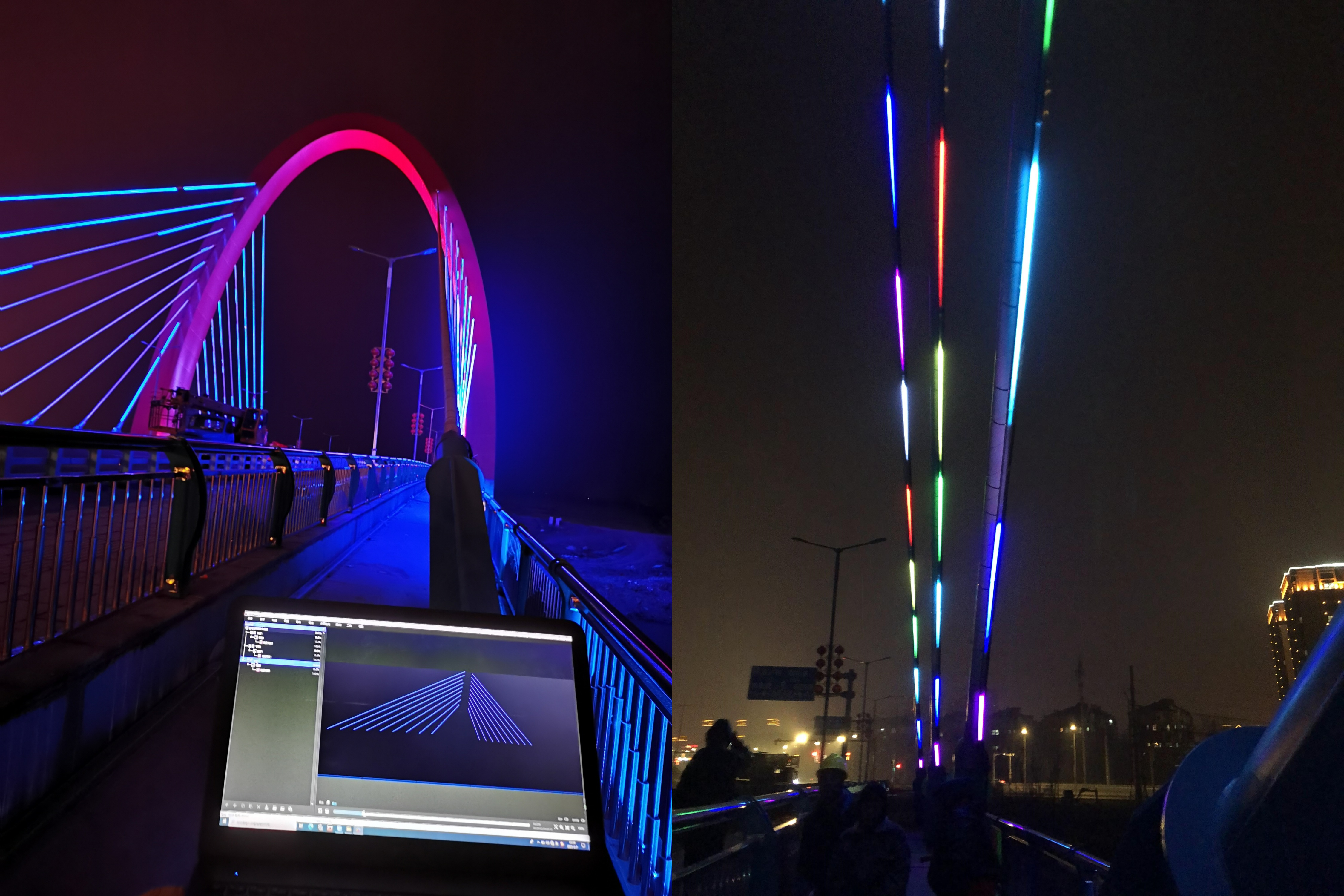 control the entire lighting system in real time via PCs