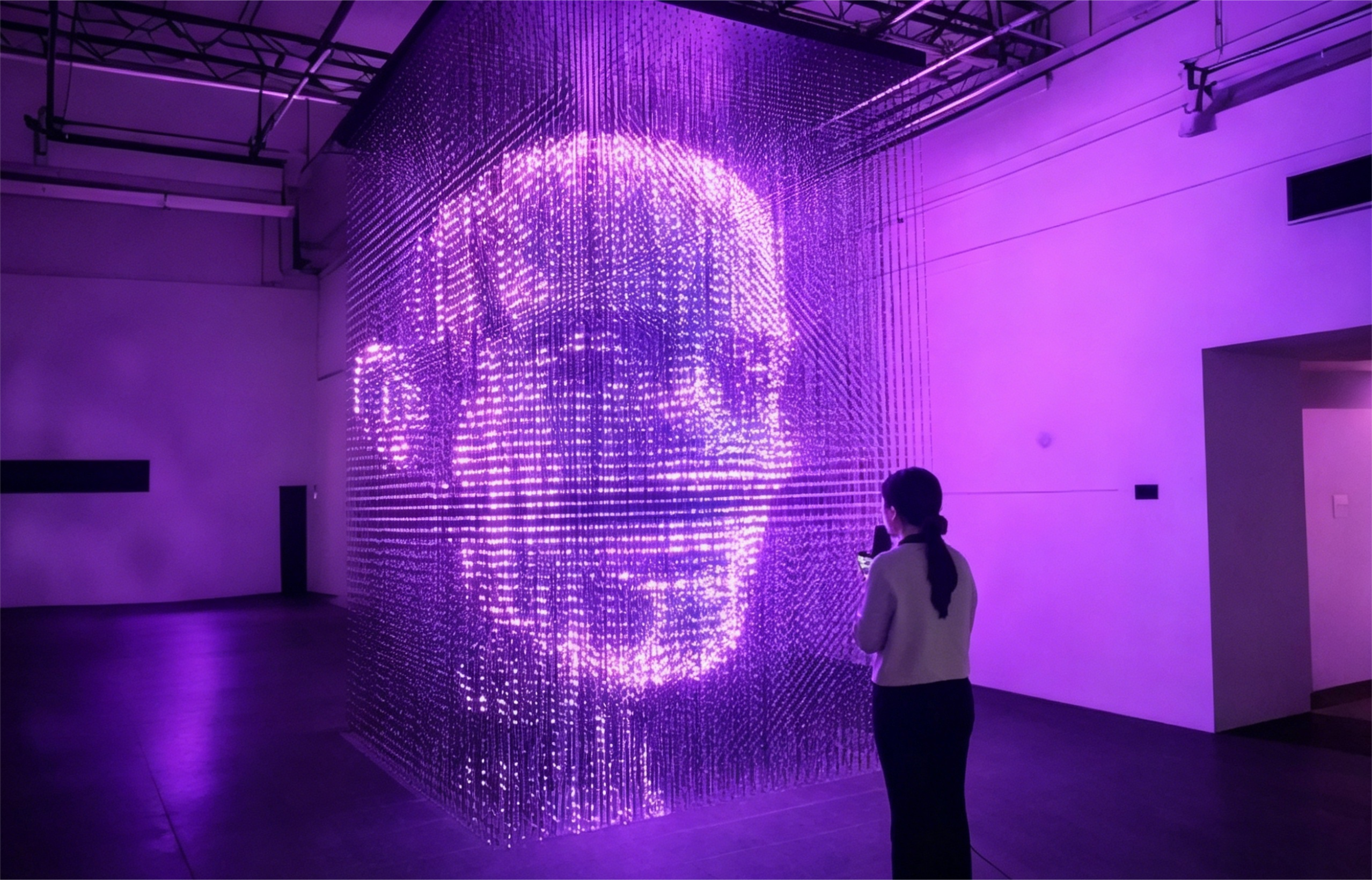 AI Voice Interaction 3D volumetric LED interaction