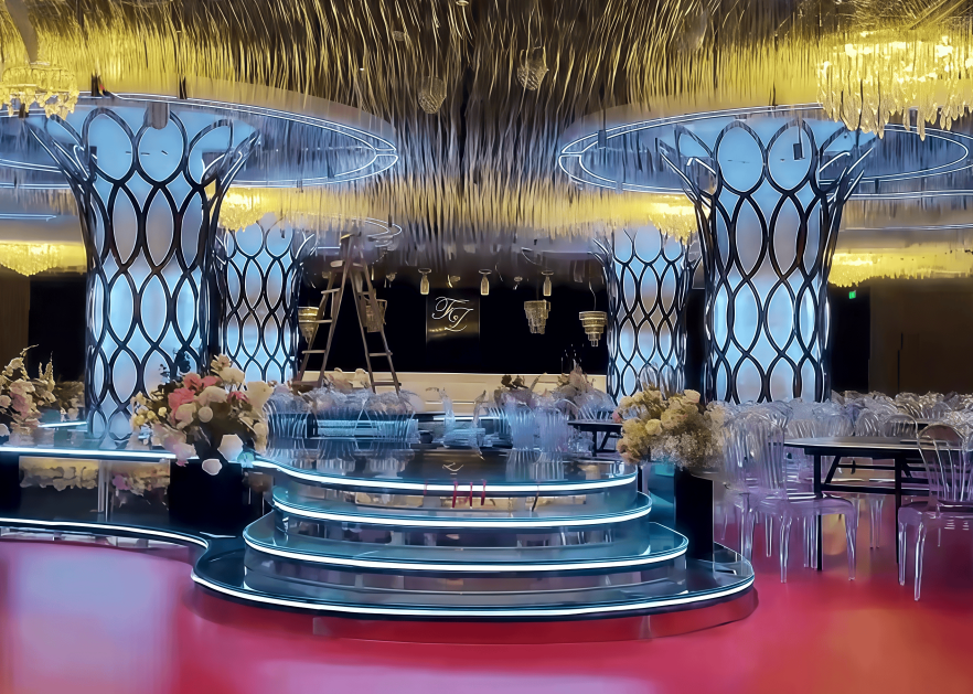 Wedding Banquet Hall Lighting in Chengdu China