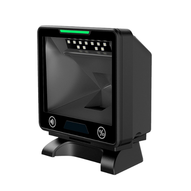 Máy quét mã vạch 1D/2D rảnh tay để bàn HENCODES HC-9000 Cáp USB cho quầy thu ngân