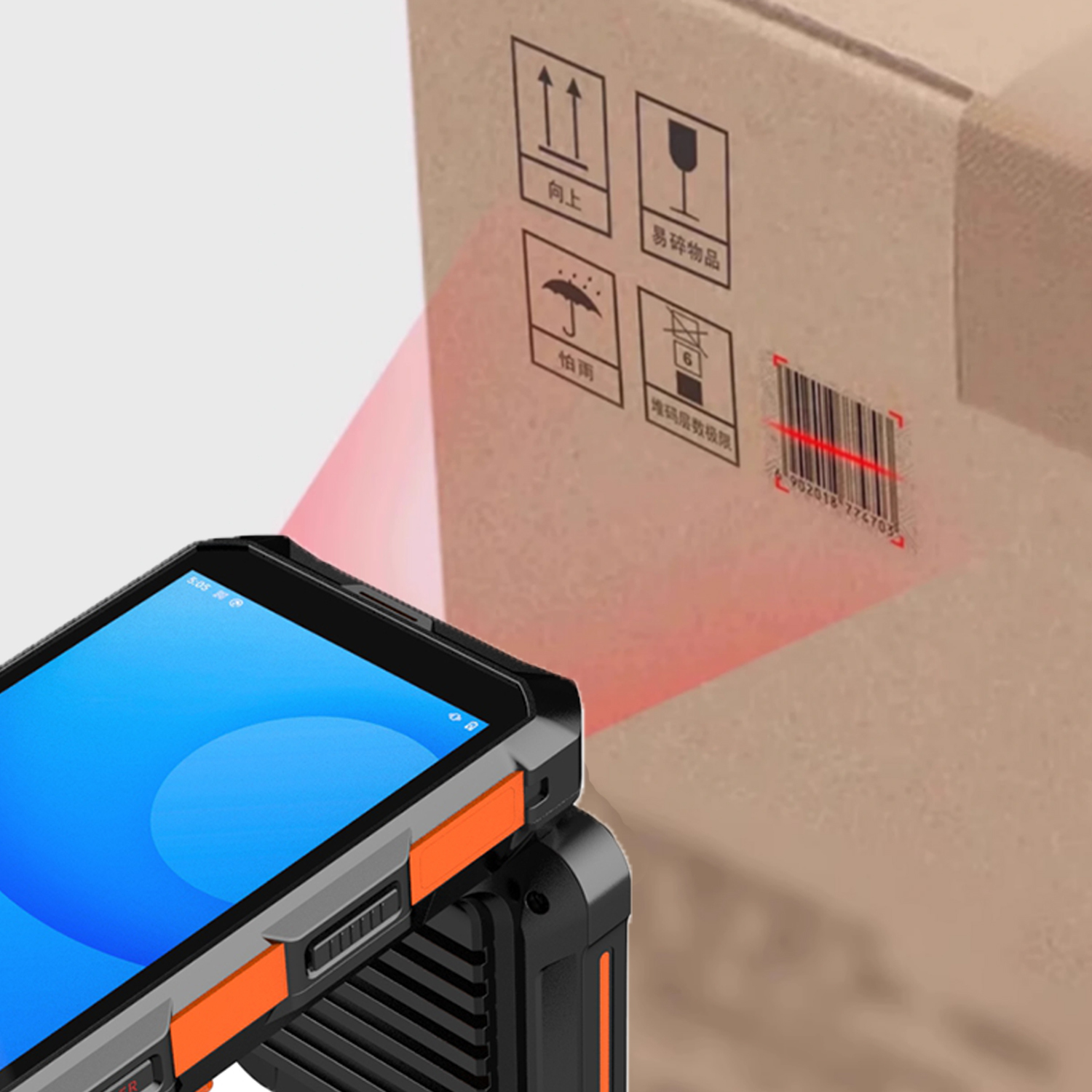 HENCODE HC-7200 MỚI Android 13 OS PDA tích hợp máy quét Honeywell 2D 4G Wifi GPS Báng súng lục cho kho hàng