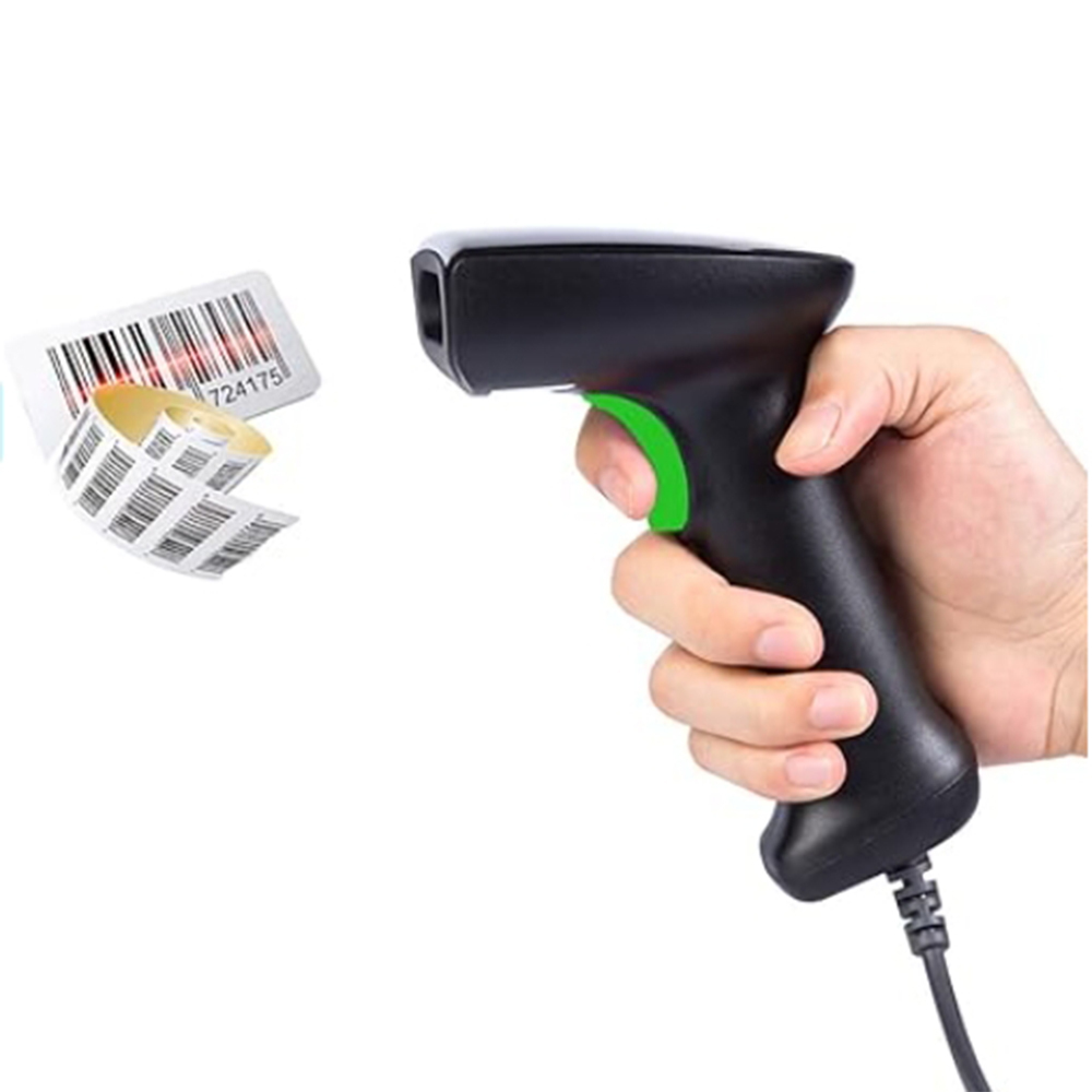 HENCODES HC-1919U Handheld 2D Barcode QR Code Scanner Wired USB for Stores Cashier Settlement