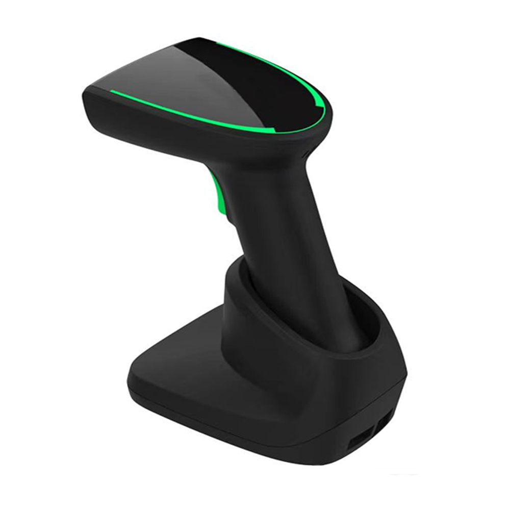 HENCODES HC-1919BT Handheld 2D Barcode Scanner with Charging Station for Stock Inventory