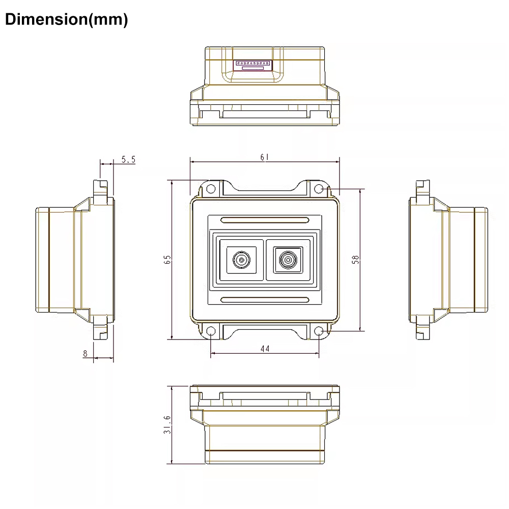 HENCODES HC-7030 2D Barcode Scan Module for Reading 1D Barcodes 2D QR Codes Long Reading Distance