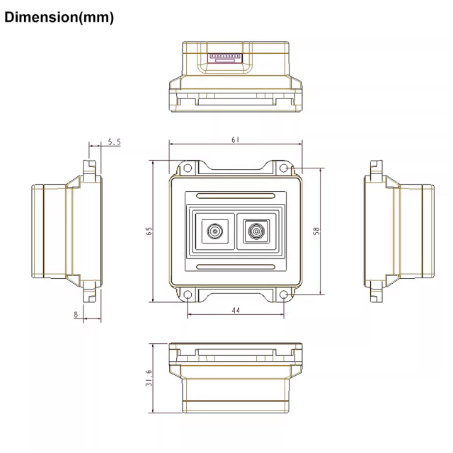 HENCODES HC-7030 2D Barcode Scan Module for Reading 1D Barcodes 2D QR Codes Long Reading Distance