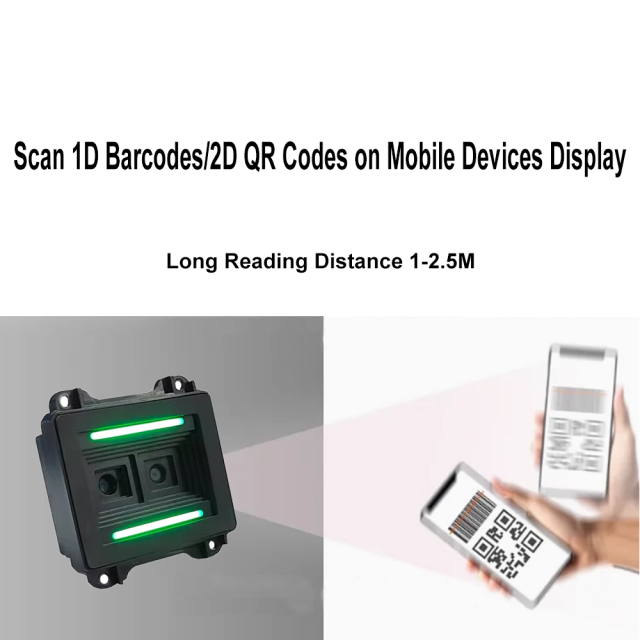 HENCODES HC-7030 2D Barcode Scan Module for Reading 1D Barcodes 2D QR Codes Long Reading Distance