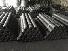 Furnace head electrode with cooling holes