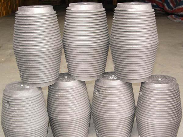 Furnace head electrode with cooling holes