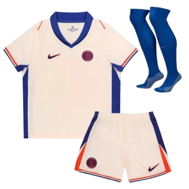 2024-25 Kids Chelsea Custom Away Full Soccer Kits 1:1 Thai Quality