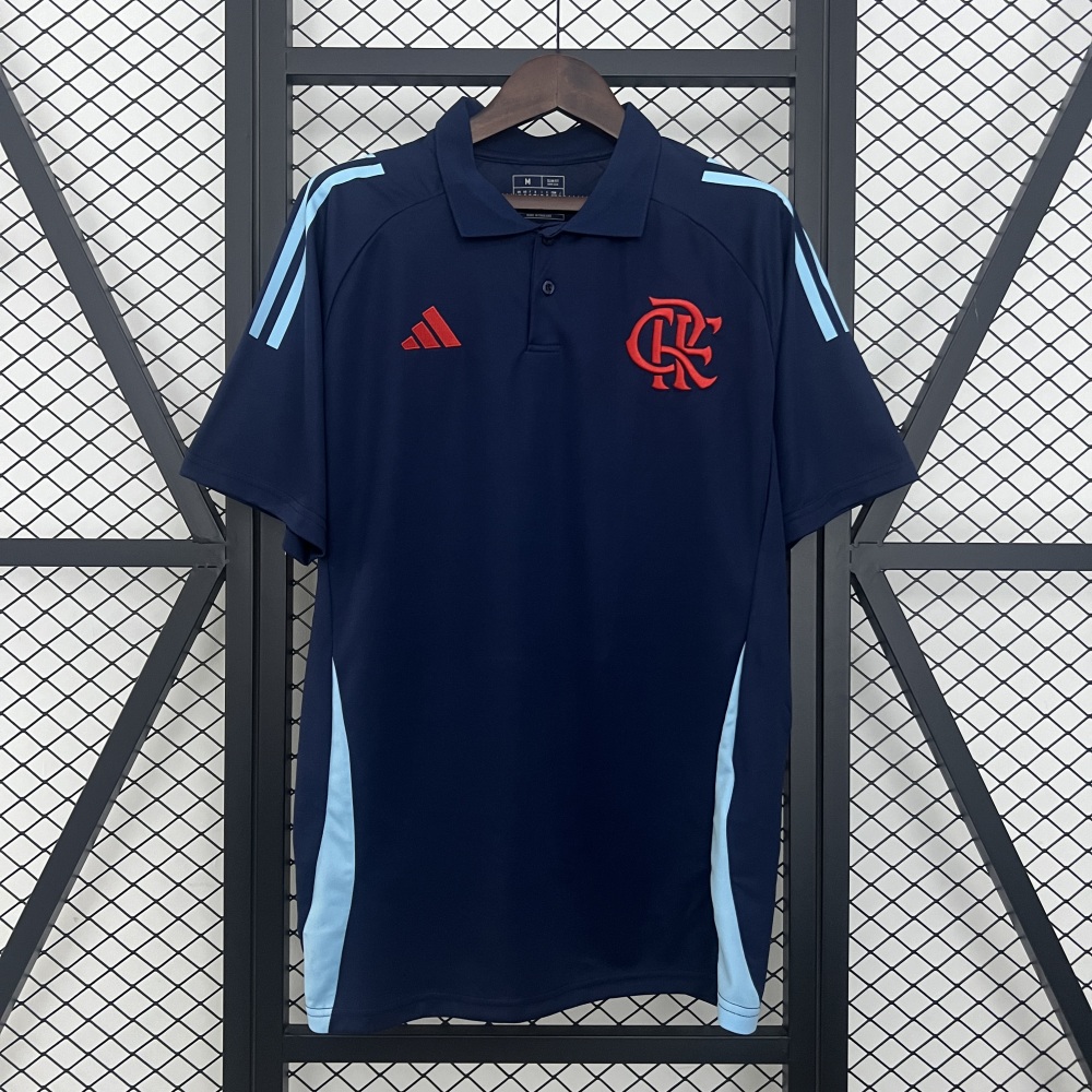 25/26 polo Flamengo training suitShirt 1:1 Thai quality S-4XL